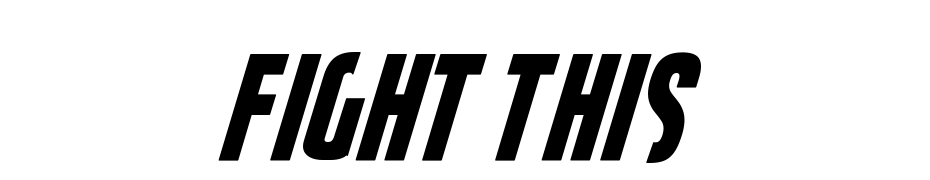 Fight This Font Download Free